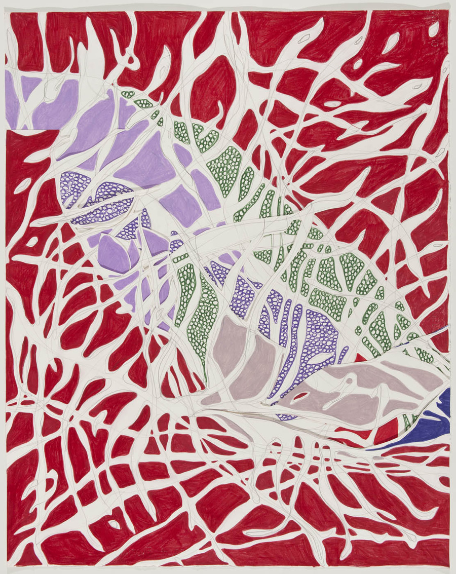 O Imprevisível, 2013 Grafite e lápis de cor sobre papéis colados (Graphite and colored pencil on cut paper) 89 x 70 cm Foto (photo): Ding Musa